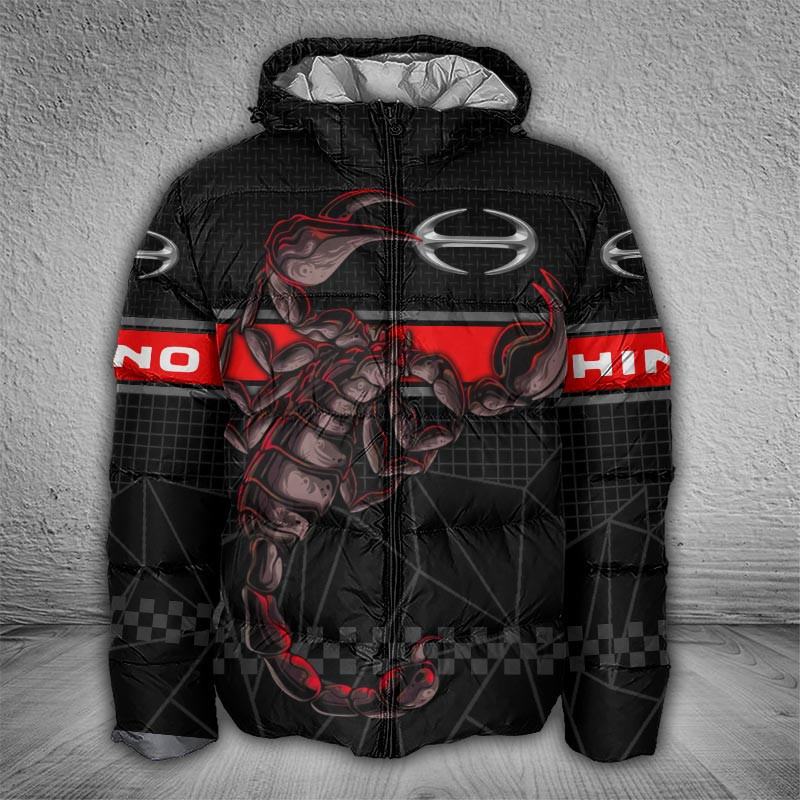 Sportswearmerch Hino Trucks Puffer Jacket For Fan