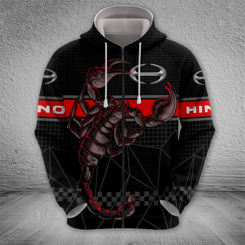 Sportswearmerch Hino Trucks Zip Hoodie For Fan