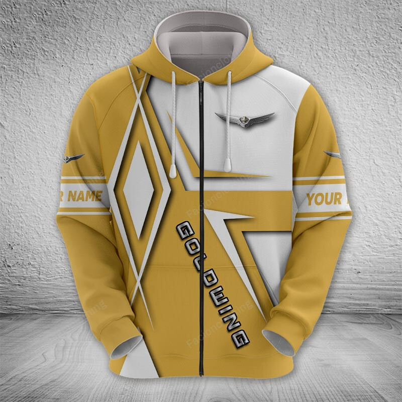 Sportswearmerch Honda Gold Wing Motorcycle Zip Hoodie For Fan