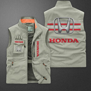 Sportswearmerch Honda Motorcycle Pocket Vest For Fan