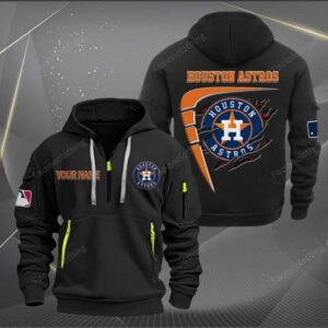 Sportswearmerch Houston Astros MLB Personalized Half Zip Hoodie For Fan