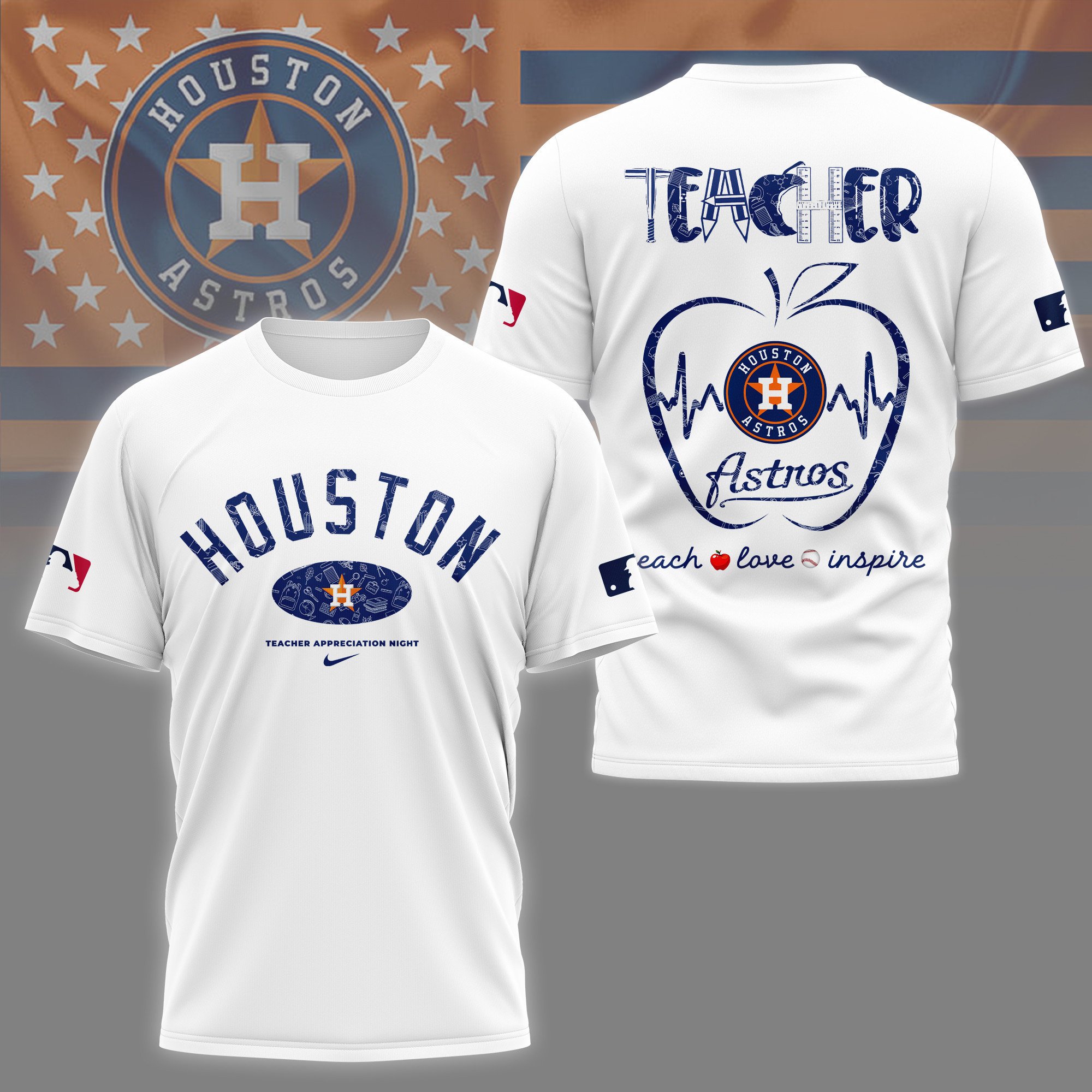 Sportswearmerch Houston Astros MLB Personalized T-shirt For Fan