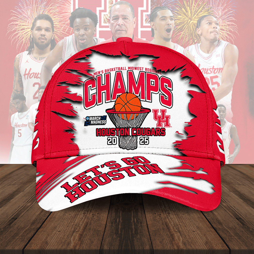 Sportswearmerch Houston Cougars NCAA Men's Basketball Classic Cap For Fan