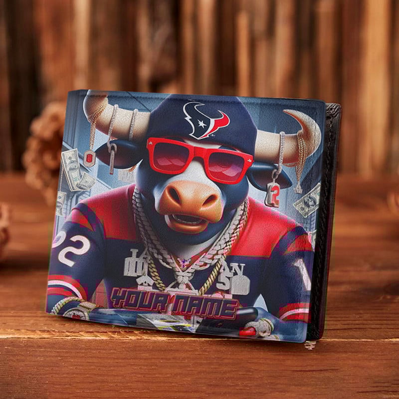 Sportswearmerch Houston Texans NFL Folded Wallet Perfect Gift For Fan