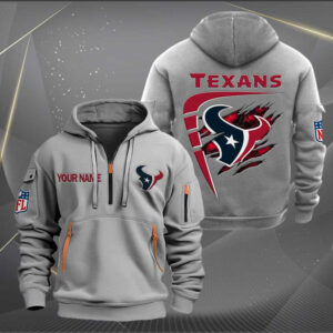 Sportswearmerch Houston Texans NFL Personalized Half Zip Hoodie For Fan