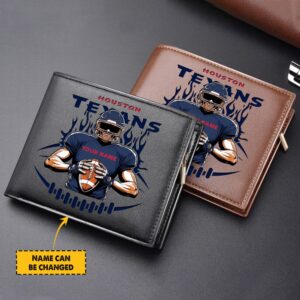 Sportswearmerch Houston Texans NFL Personalized Men Wallet For Fan