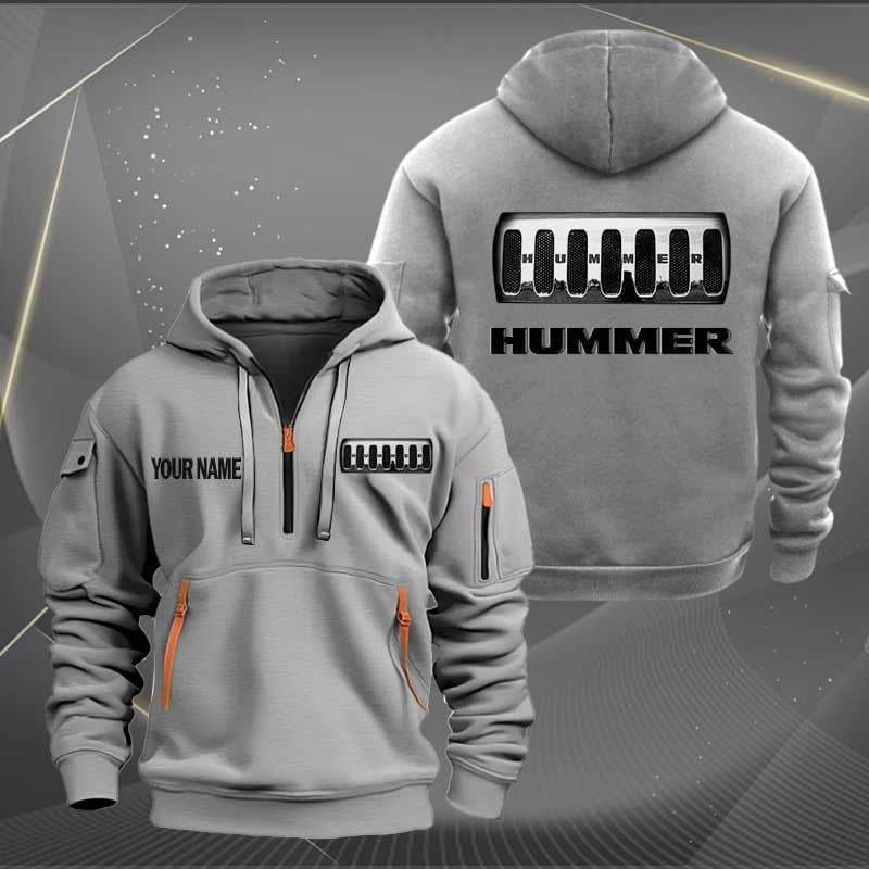 Sportswearmerch Hummer Car Half Zip Hoodie For Fan
