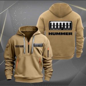 Sportswearmerch Hummer Car Half Zip Hoodie For Fan