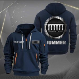 Sportswearmerch Hummer Car Personalized Half Zip Hoodie For Fan