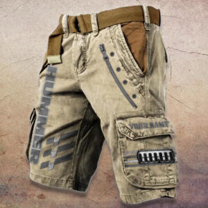 Sportswearmerch Hummer Truck Denim Shorts For Fan