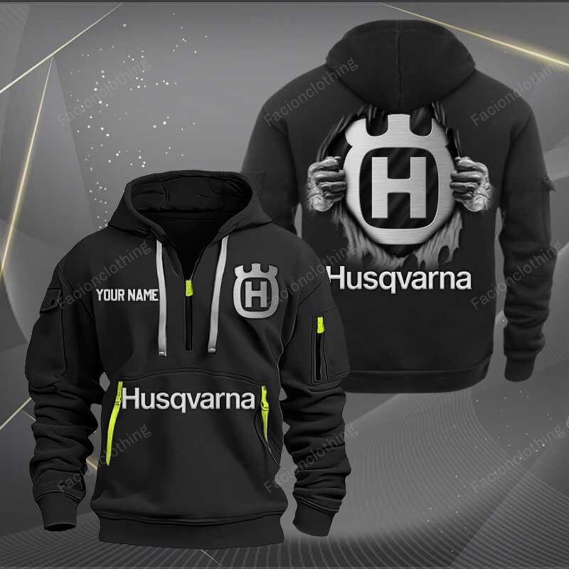 Sportswearmerch Husqvarna Motorcycles Personalized Half Zip Hoodie For Fan