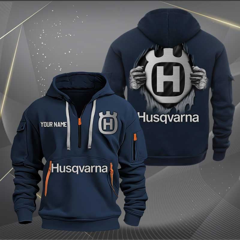 Sportswearmerch Husqvarna Motorcycles Personalized Half Zip Hoodie For Fan