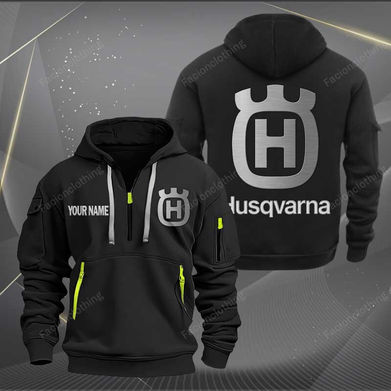 Sportswearmerch Husqvarna Motorcycles Personalized Half Zip Hoodie For Fan