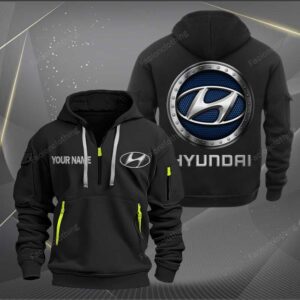 Sportswearmerch Hyundai Car Personalized Half Zip Hoodie For Fan