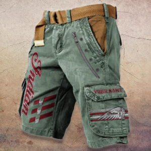 Sportswearmerch Indian Motorcycle Denim Shorts For Fan
