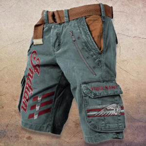 Sportswearmerch Indian Motorcycle Denim Shorts For Fan