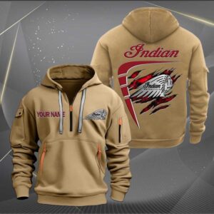 Sportswearmerch Indian Motorcycle Personalized Half Zip Hoodie For Fan