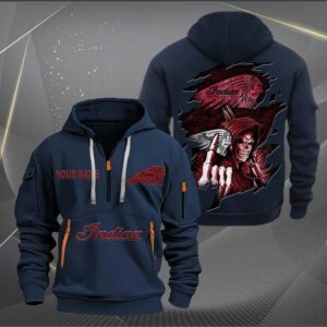 Sportswearmerch Indian Motorcycle Personalized Half Zip Hoodie For Fan