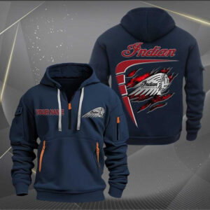 Sportswearmerch Indian Motorcycle Personalized Half Zip Hoodie For Fan