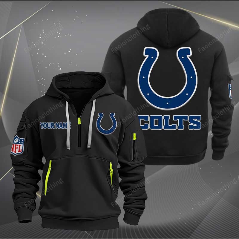 Sportswearmerch Indian Motorcycleapolis Colts NFL Half Zip Hoodie For Fan
