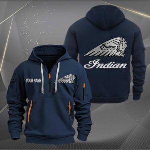 Sportswearmerch Indian Motorcycles Personalized Half Zip Hoodie For Fan