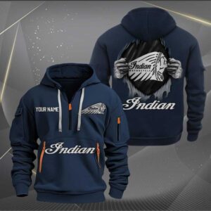 Sportswearmerch Indian Motorcycles Personalized Half Zip Hoodie For Fan
