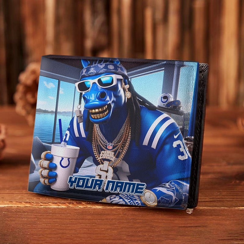 Sportswearmerch Indianapolis Colts NFL Folded Wallet Perfect Gift For Fan