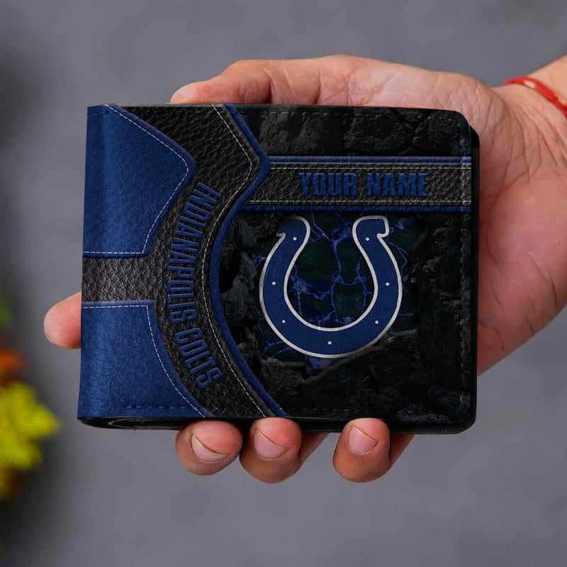 Sportswearmerch Indianapolis Colts NFL Men Folded Wallet Gift For Fans