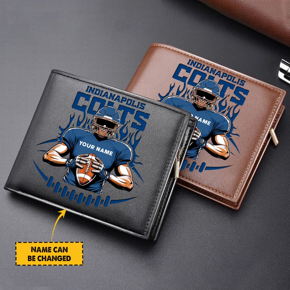 Sportswearmerch Indianapolis Colts NFL Personalized Men Wallet For Fan
