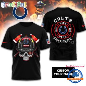 Sportswearmerch Indianapolis Colts NFLFootball Team Fire Fighter T-Shirt For Fan