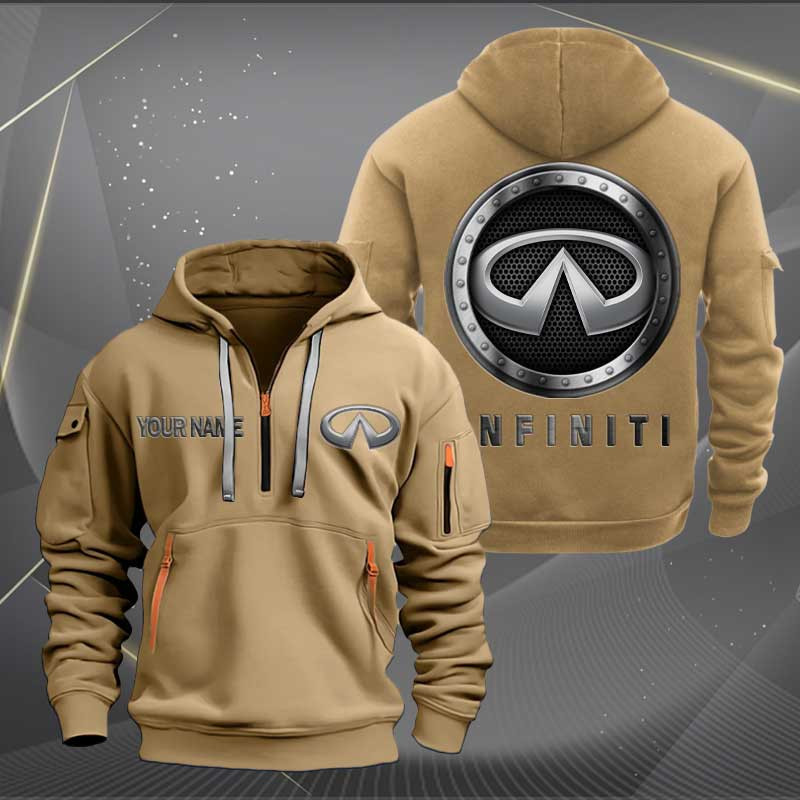Sportswearmerch Infiniti Car Personalized Half Zip Hoodie For Fan