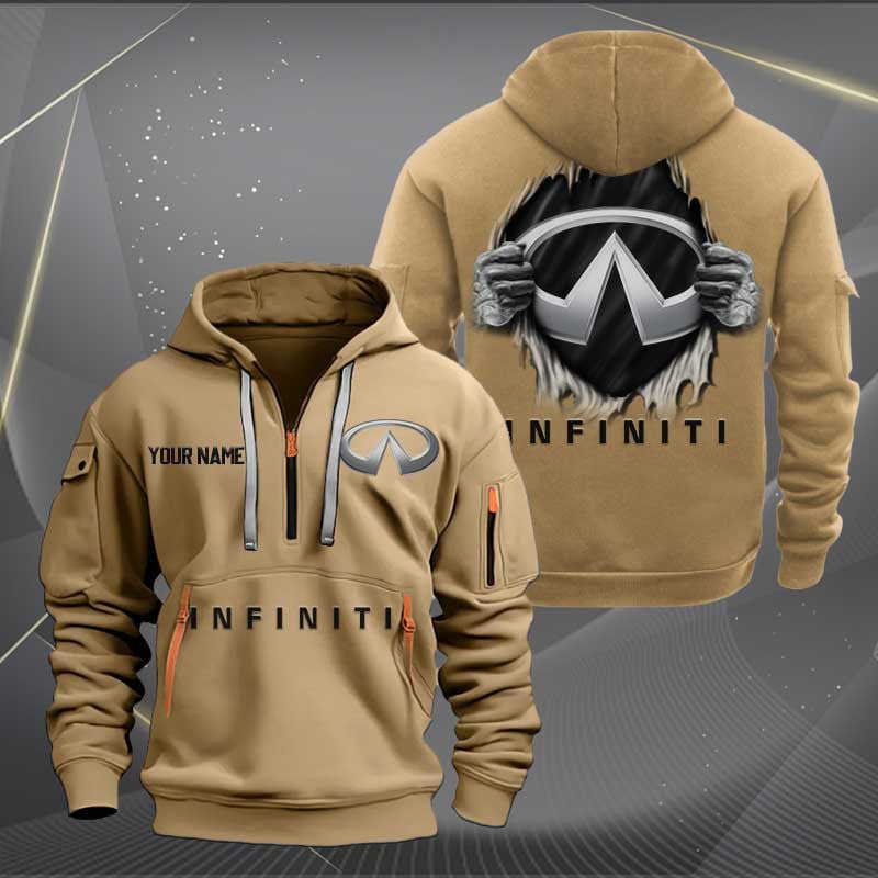 Sportswearmerch Infiniti Car Personalized Half Zip Hoodie For Fan