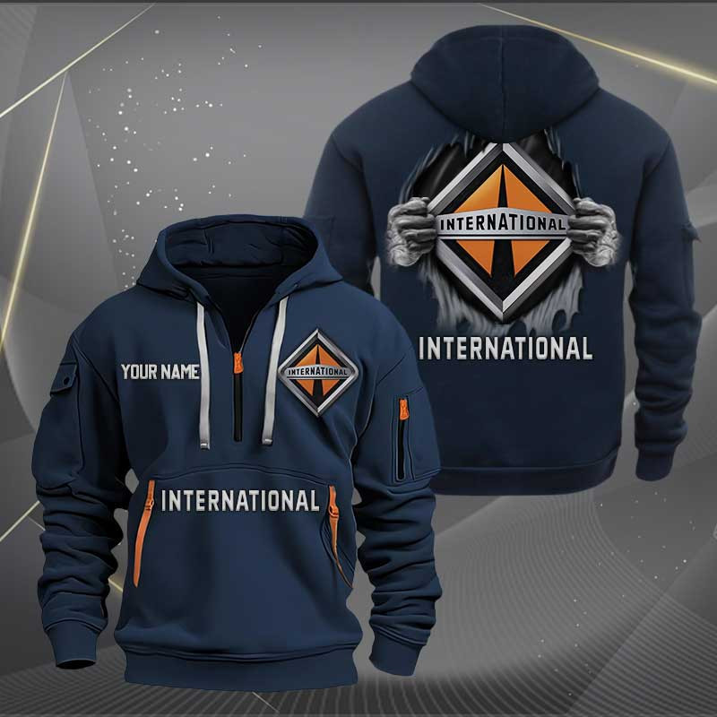 Sportswearmerch International Half Zip Hoodie For Fan