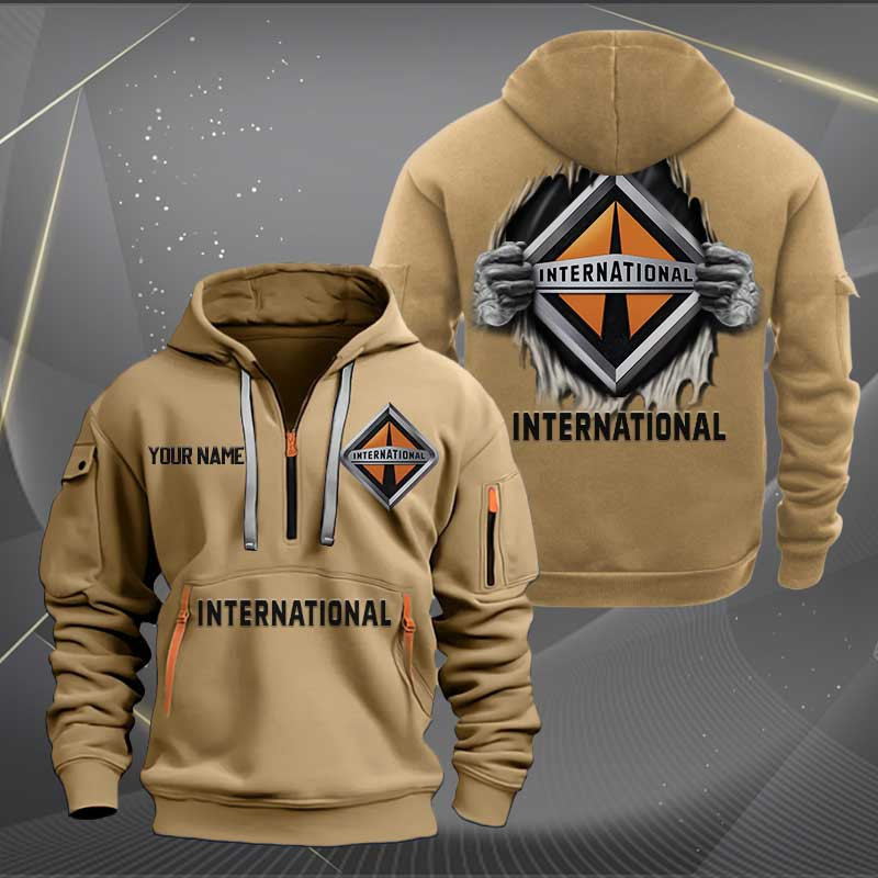 Sportswearmerch International Half Zip Hoodie For Fan