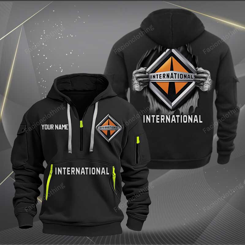 Sportswearmerch International Half Zip Hoodie For Fan