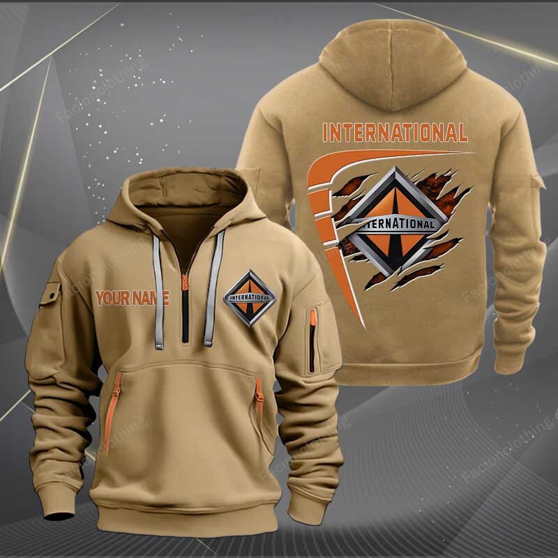 Sportswearmerch International Personalized Half Zip Hoodie For Fan