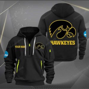 Sportswearmerch Iowa Hawkeyes NCAA Half Zip Hoodie For Fan