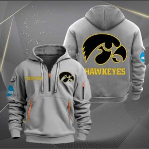 Sportswearmerch Iowa Hawkeyes NCAA Half Zip Hoodie For Fan