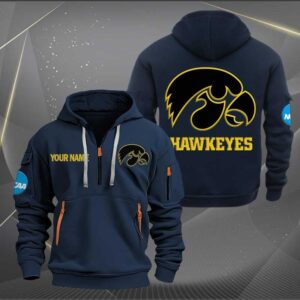 Sportswearmerch Iowa Hawkeyes NCAA Half Zip Hoodie For Fan