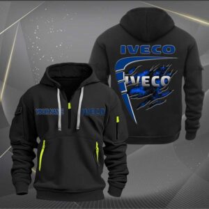 Sportswearmerch Iveco Car Personalized Half Zip Hoodie For Fan