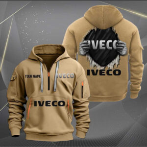 Sportswearmerch Iveco Car Personalized Half Zip Hoodie For Fan