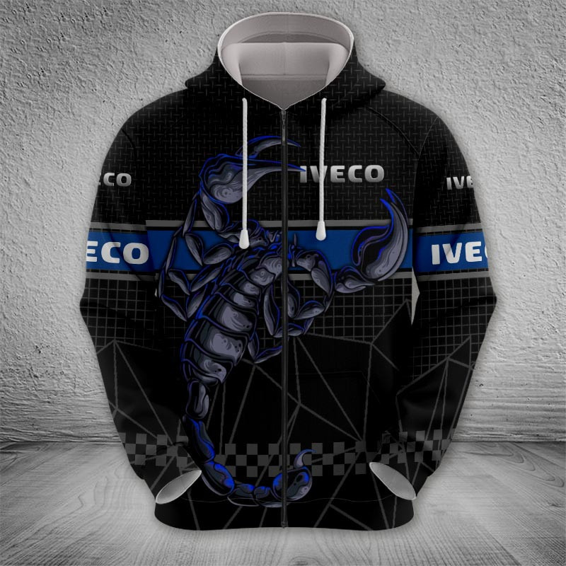 Sportswearmerch Iveco Car Zip Hoodie For Fan