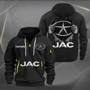 Sportswearmerch JAC Car Personalized Half Zip Hoodie For Fan