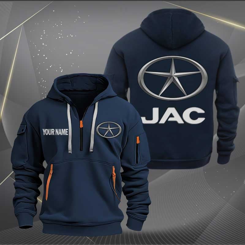 Sportswearmerch JAC Car Personalized Half Zip Hoodie For Fan