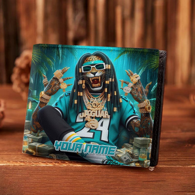 Sportswearmerch Jacksonville Jaguars NFL Folded Wallet Perfect Gift For Fan