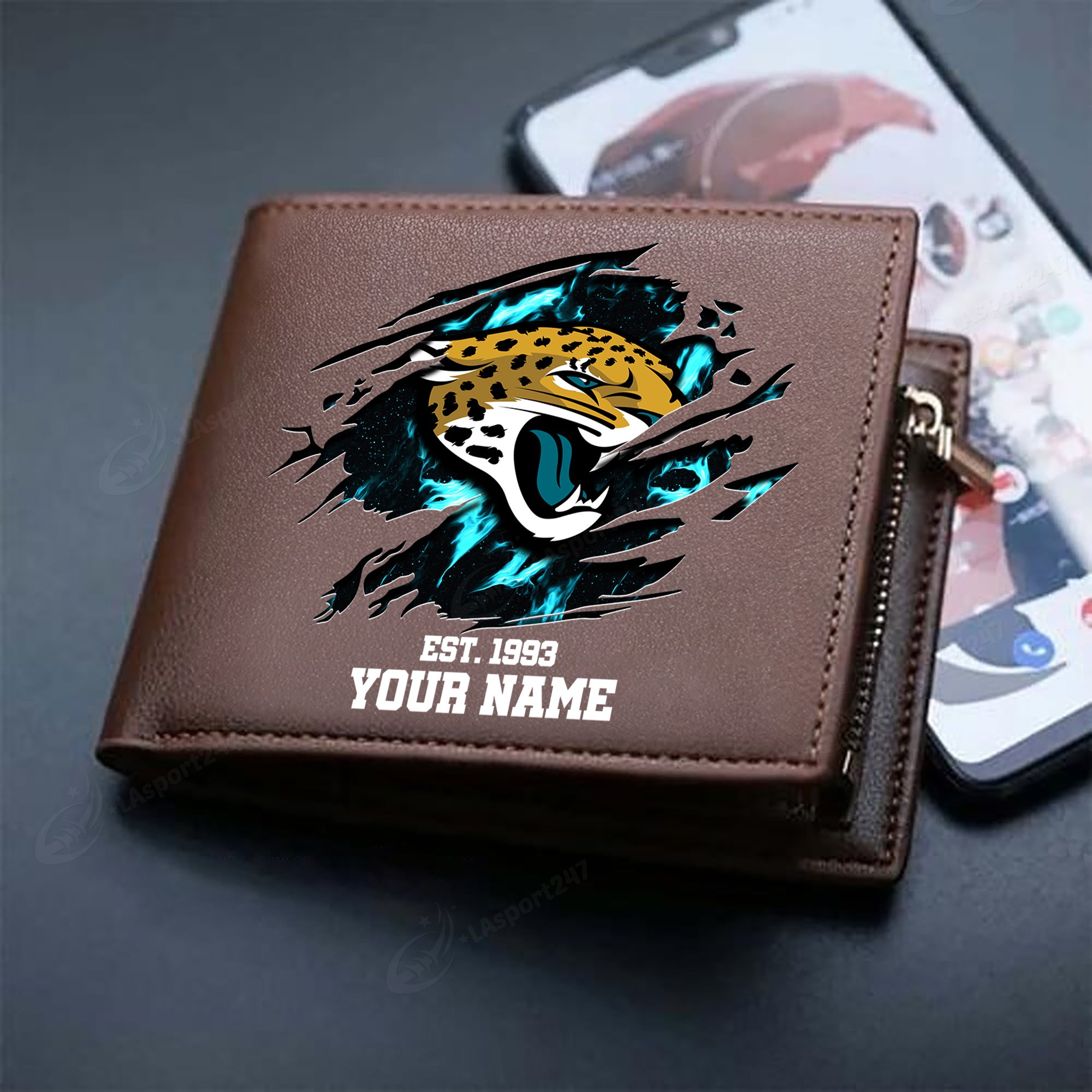 Sportswearmerch Jacksonville Jaguars NFL Men Wallet For Fan