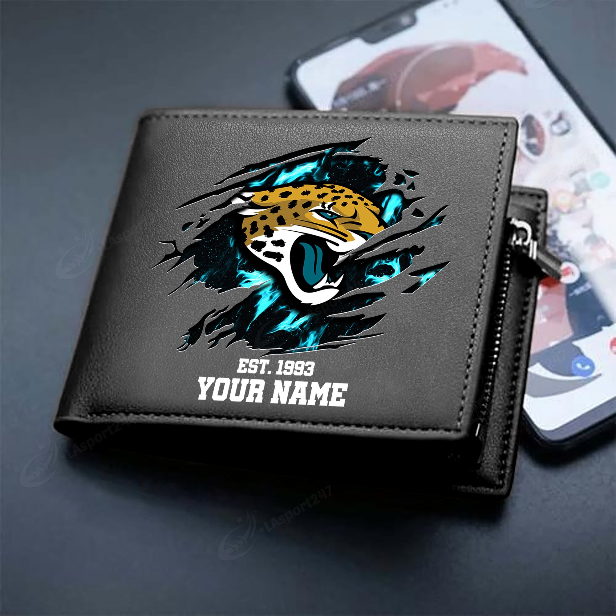 Sportswearmerch Jacksonville Jaguars NFL Men Wallet For Fan