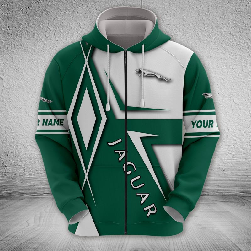 Sportswearmerch Jaguar Car Zip Hoodie For Fan