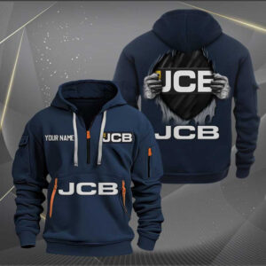 Sportswearmerch JCB Tractor Personalized Half Zip Hoodie For Fan
