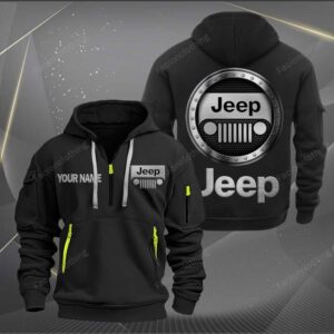 Sportswearmerch Jeep Car Personalized Half Zip Hoodie For Fan